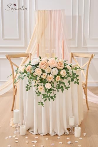 Serwalin Artificial Flowers Set for Wedding and Party Decorations