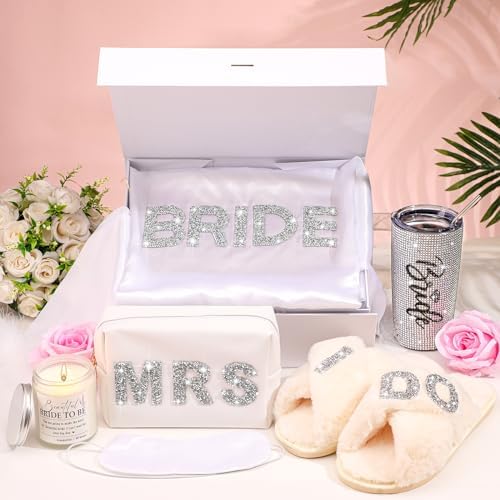 Croloose 9 Pcs Rhinestone Bridal Shower Gift Set