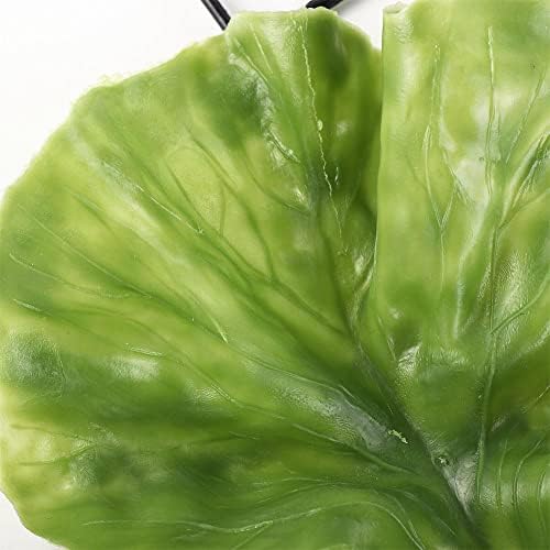 Pokinge 10pcs Artificial Lettuce Leaves Decor