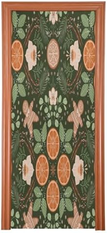 Susiyo Winter Food Botanical Spices Halloween Door Cover 32x79 In