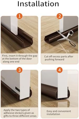 Door Draft Stopper Strips Soundproof Weather Stripping Seals