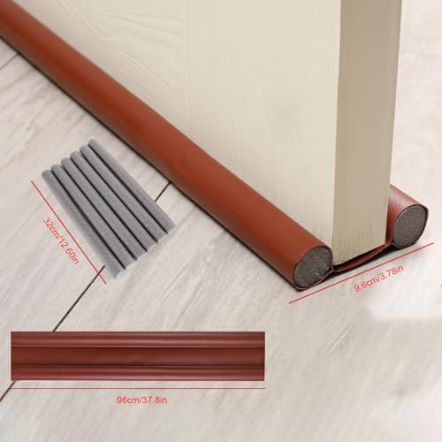Under Door Gap Filler 378 Inch Sound Blocker Double Sided Draft Stopper
