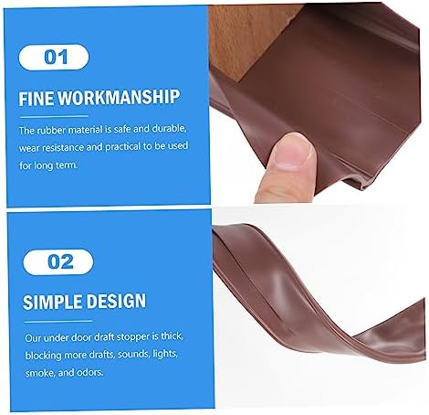 Wakauto Door Draft Stopper Sealing Strip for Noise and Weatherproofing