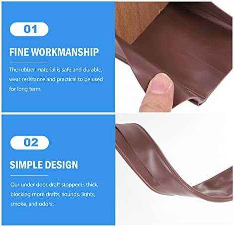 Door Gap Filler Bottom Seal Strip for Garage Draft Stopper
