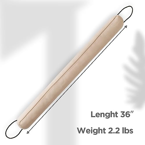 Sunolga 36 Inch Weighted Door Draft Stopper Beige