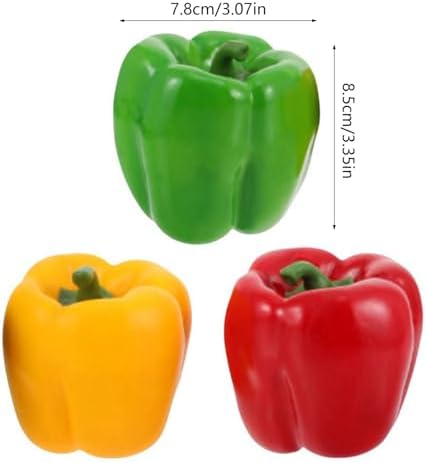 3pc Realistic Artificial Vegetable Skewers for Kitchen and Educational Use