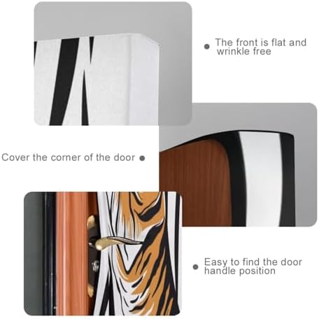 Susiyo Aggressive Tigers Halloween Door Cover Stretch Fabric 32x79 In