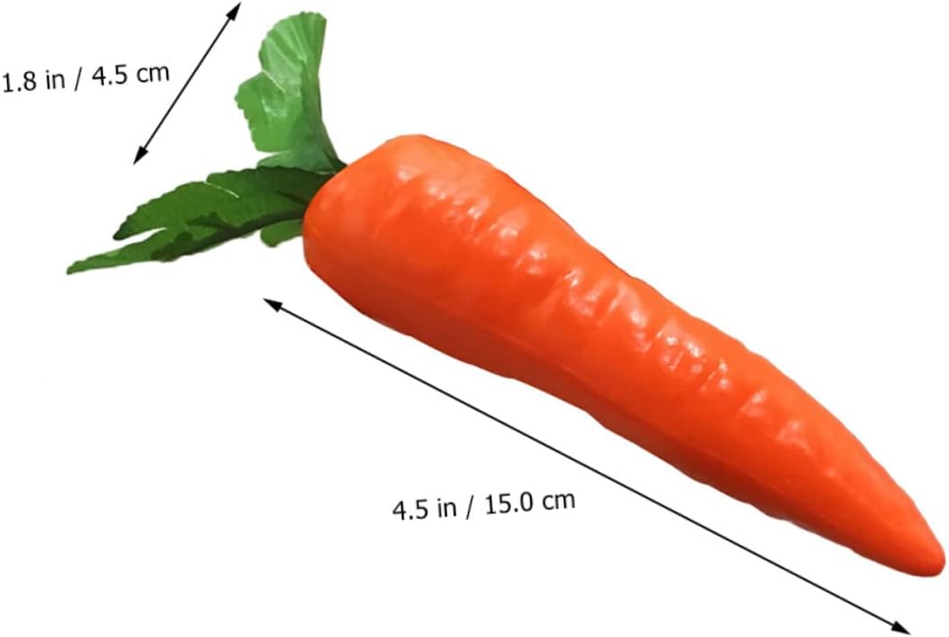 Garneck 3 Sets Artificial Carrot Decorations