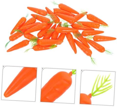 Cabilock Artificial Carrots for Home Decor and Party Themes