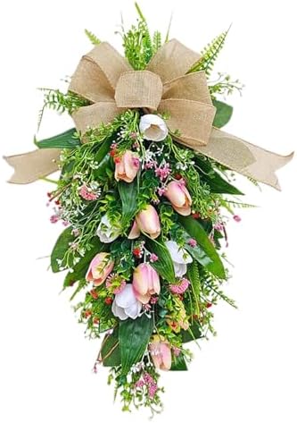 Belupai Tulips Teardrop Swag Decor