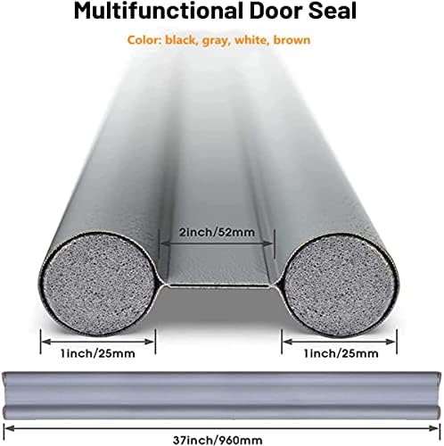 2PCS Door Draft Stopper Thermal Insulation Dustproof Cuttable Washable