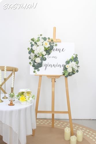 2pcs Wedding Arch Flowers Welcome Sign Decorations