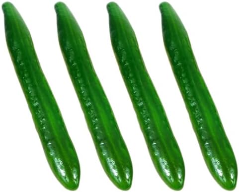 Alipis 4pcs Artificial Green Cucumber Decorations