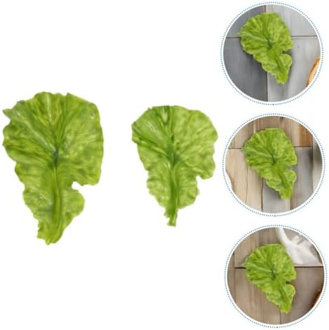 Alipis Realistic Fake Lettuce Leaves for Home and Restaurant Display