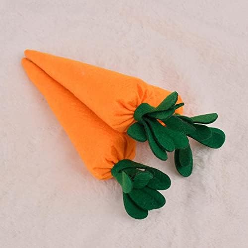 3pcs Easter Carrot Ornament Plush Decorations