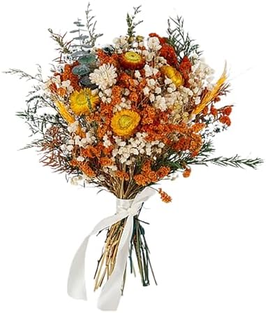 Fall Dried Flower Bouquet Artificial Mixed Foliage Wedding Centerpiece