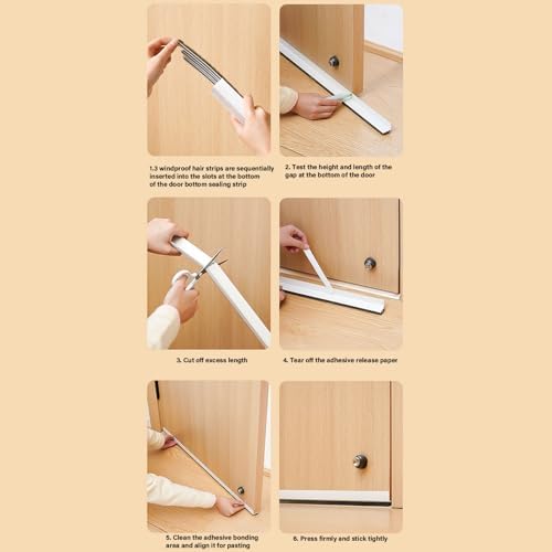 Under Door Draft Stopper Noise Blockers for Front Door Seals