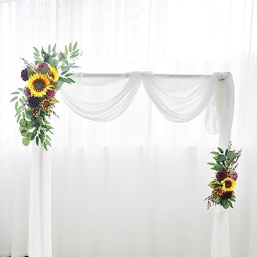 Emivery Sunflower Arch Flowers Pack of 2 Wedding Decor
