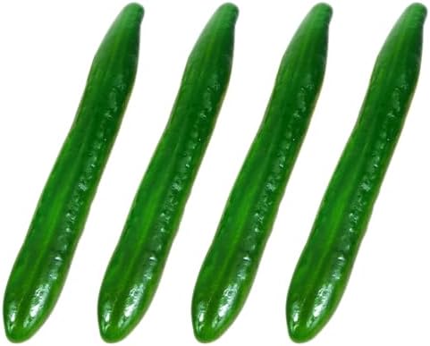 Alipis 4pcs Artificial Green Cucumber Decorations