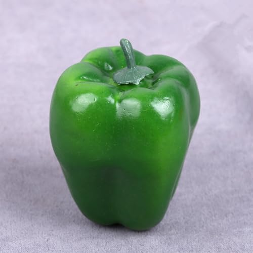 LOGOFUN 4pcs Artificial Green Pepper Display Props