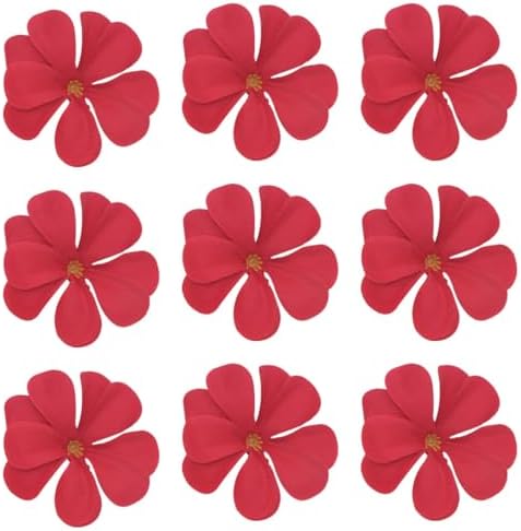 100 Pcs 28 Inch Red Artificial Plumeria Flower Heads