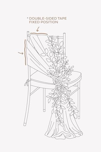 Lings Moment 8pcs Fall Wedding Chair Decorations