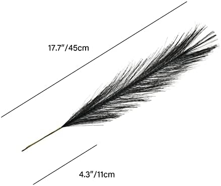 Mandys Black Silk Pampas Grass Bouquet 20 Stems