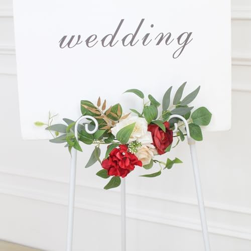 Wedding Arch Flowers Faux Set of 2 for Decorations