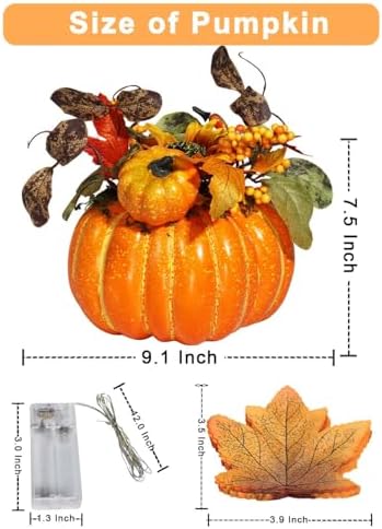 Vensovo Artificial Pumpkin for Fall Decor