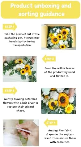 Artificial Flower Arch Decor Kit 4 Pieces