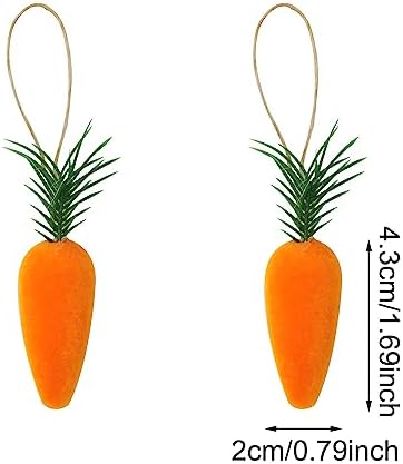 Honbay 20PCS Foam Artificial Carrots Hanging Decorations