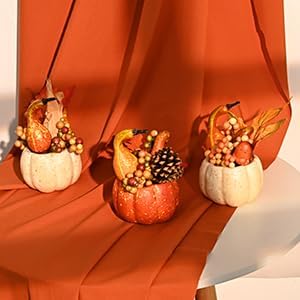 Waipfaru Fall Decor 6Pcs Artificial Pumpkins for Home