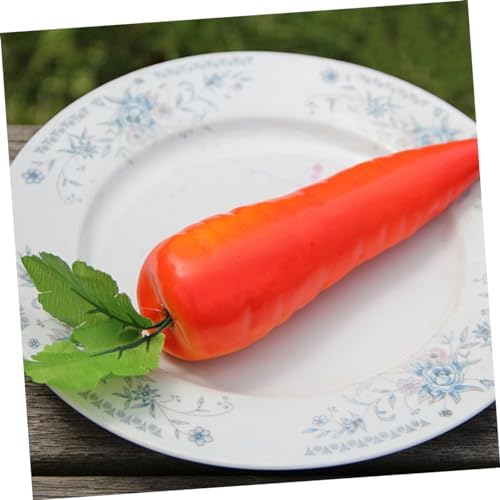 Cabilock 8Pcs Realistic Fake Carrots Artificial Vegetable Decorations