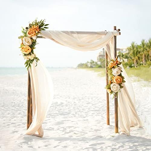 Faux Flower Swag Set of 2 Artificial Flowers for Wedding Ceremony