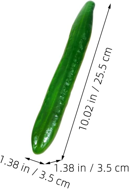 Alipis 4pcs Artificial Green Cucumber Decorations