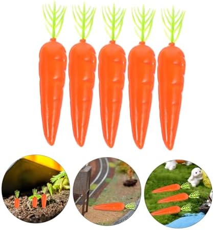 Mini Carrots for Crafts 25pcs - Artificial Vegetables Easter Decor