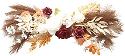 Zhdoka 35 Inch Pampas Flower Arch Wedding Decor