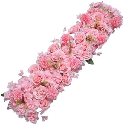 Tachiuwa Pink Artificial Flower Panel for Wedding Decor