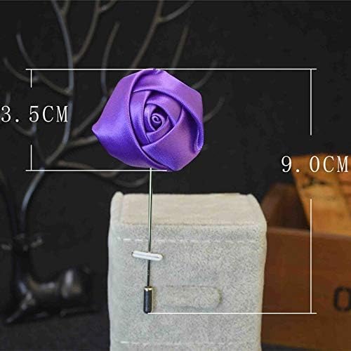 Silk Satin Rose Artificial Flower Boutonniere 10 Pcs