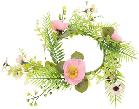MAGICLULU Artificial Flower Wreath for Candles