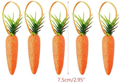 15 30pcs Artificial Carrot Decorations for Easter Party