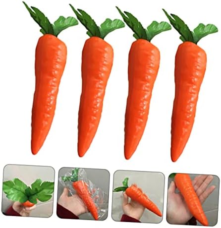Garneck 3 Sets Artificial Carrot Decorations