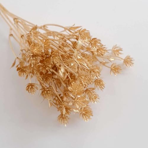 Efavormart 4 Pack Metallic Gold Babys Breath Flower Bouquets