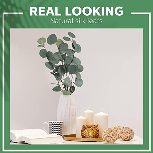 20 Pcs Artificial Eucalyptus Stems for Decor