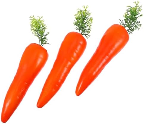 3Pcs Easter Carrot Ornament Artificial Foam Decor