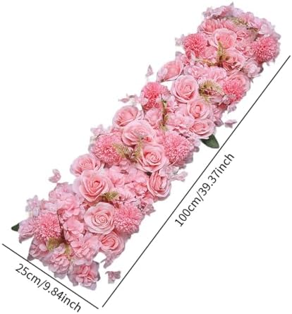 Tachiuwa Pink Artificial Flower Panel for Wedding Decor