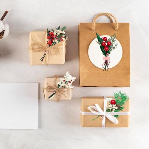 DULRLLY 10pcs Mini Dried Flower Bouquet Bulk