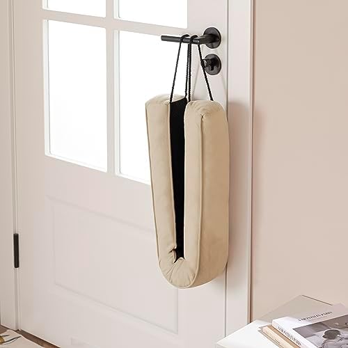 Sunolga 36 Inch Weighted Door Draft Stopper Beige