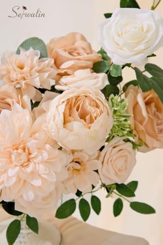 Serwalin Artificial Flowers Set for Wedding and Party Decorations