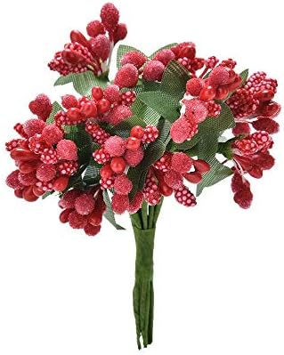 MountRuby Artificial Flower Set 12pcs for Wedding and Decor